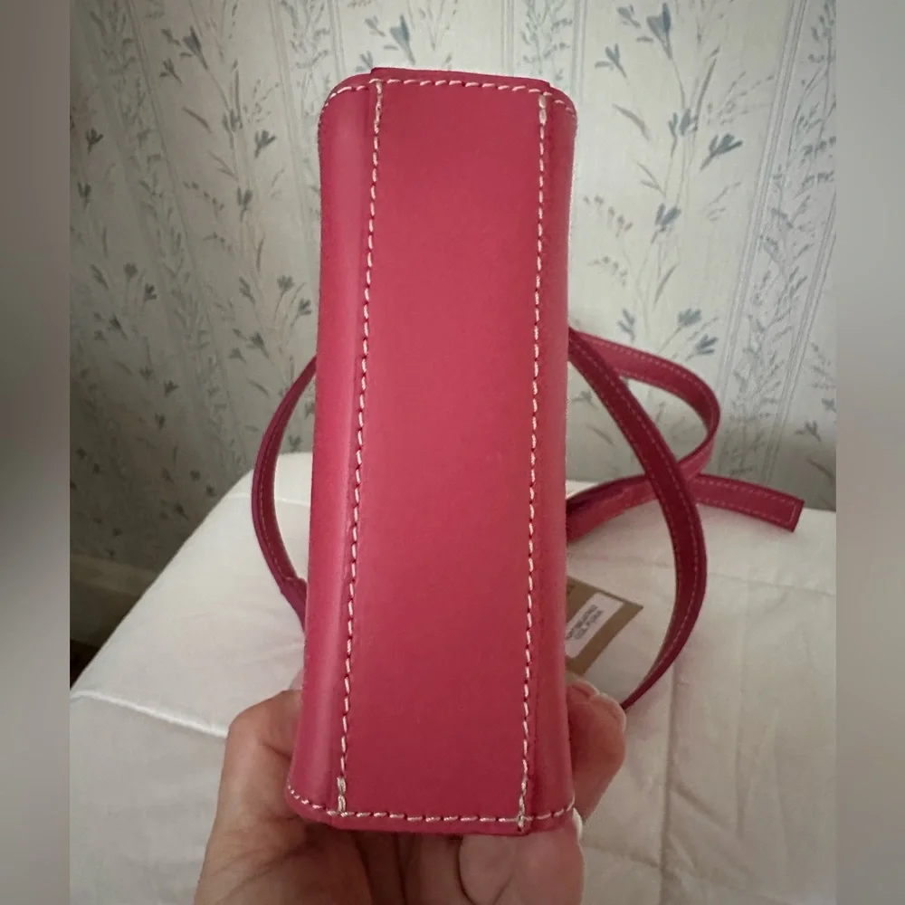 Anna Paola Pink Leather Mini Crossbody - Picture 5 of 11